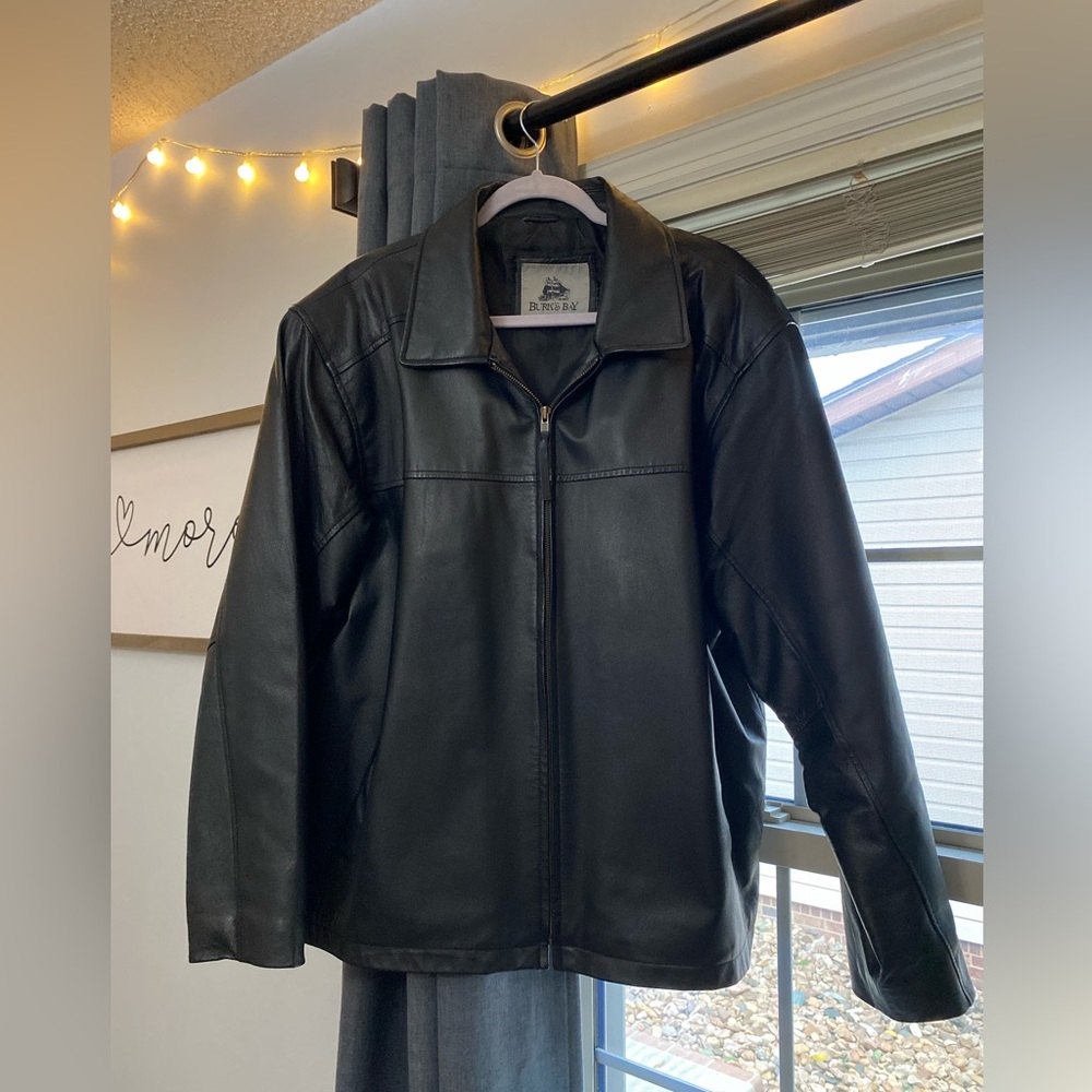 Burks Bay Leather Jacket Full Zip size XL - Picture 2 of 7